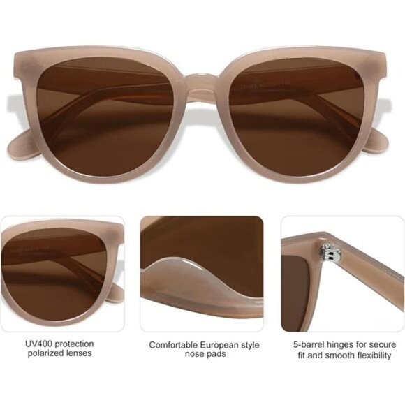 Sojos Cat Eye Sunglasses Women Polarized UV Protection Trendy Fashion Shades - Picture 4 of 6